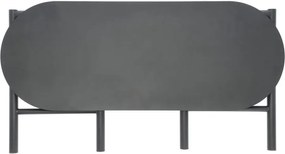 Fekete fém kerti pad Disc – Zone