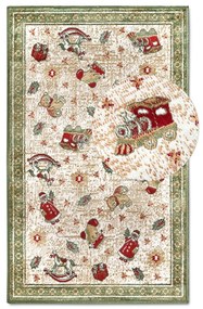 Zöld pamutkeverék szőnyeg karácsonyi mintával 50x80 cm Toy's Delight Green Christmas – Villeroy&amp;Boch