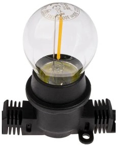 Kültéri dekoratív fénylánc MIMOSA 20xE27/1,3W/230V IP44 10m