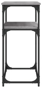 szürke sonoma színű szerelt fa tálalóasztal 100x35,5x75 cm