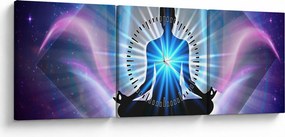 Kép - Meditáció (órával) (90x30 cm)