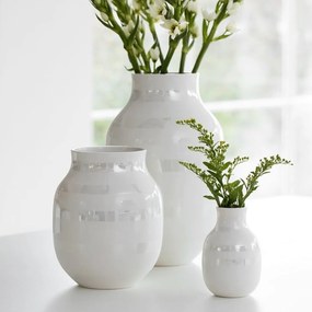 Omaggio fehér agyagkerámia váza, magasság 20 cm - Kähler Design