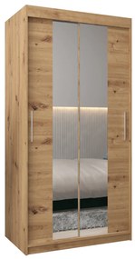 Ruhásszekrény 100 cm Toki 1 (artisan tölgy + artisan tölgy). 1064883