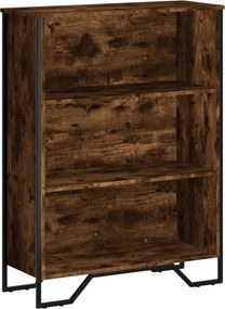 vidaXL füstös tölgy színű szerelt fa könyvszekrény 80 x 31 x 106 cm