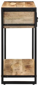 tömör nyersfa mangófa tálalóasztal 100 x 35 x 75 cm