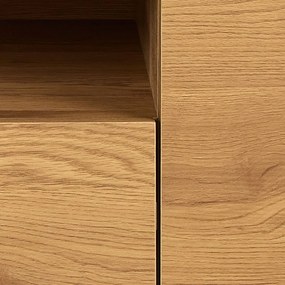 Natúr színű TV-állvány tölgyfa dekorral 140x45x40 cm Seaford – Actona