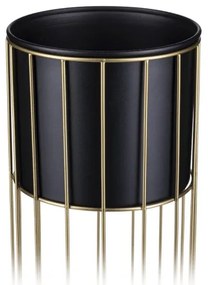 Fém virágcserép LOFT 70x20 cm arany/fekete