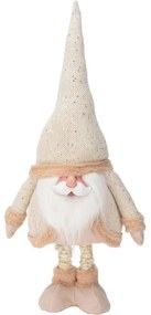 Santa karácsonyi dekoráció, teleszkóp. lábak, 112 cm, arany / krém