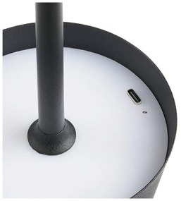 Fekete LED asztali lámpa (magasság 37 cm) Bradford – House Nordic