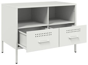 fehér acél TV-szekrény 68 x 39 x 50,5 cm