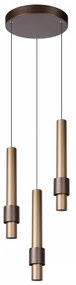 Lucide 24402/15/96 - LED Dimmelhető csillár zsinóron MARGARY 3xLED/4W/230V réz