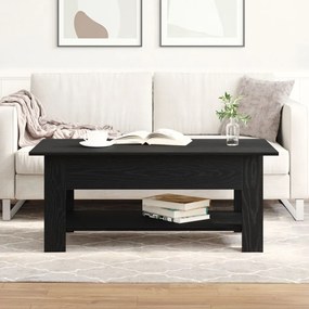 Fekete Tölgy Kávézóasztal 102x55x42 cm Műszaki Fa