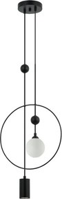 ITALUX PND-428892-BK TROSTI Egyágú Függesztett Lámpa Fém G9, GU10 IP20