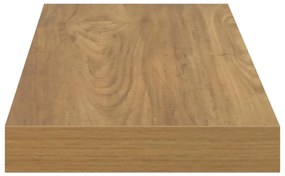 vidaXL Falpolc Falra szerelhető 2 pcs Barna 90 x 23,5 x 4 cm Faanyag