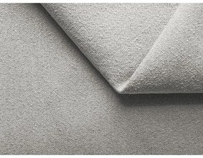 Világosszürke kárpitozott ágyneműtartós franciaágy ágyráccsal 180x200 cm Kiana – Makamii