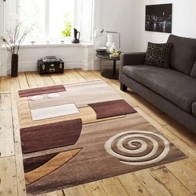 London modern nyírt szőnyeg 200 x 300 cm Barna Bézs