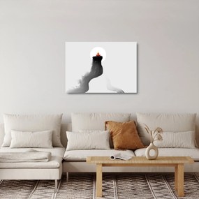 Kép - Meditáció a hegységen (üvegen) (70x50 cm)