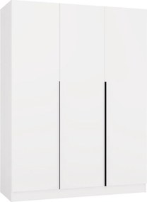 Aldabra SENSO 3D gardróbszekrény 150x56.5x200 cm, fehér-fekete