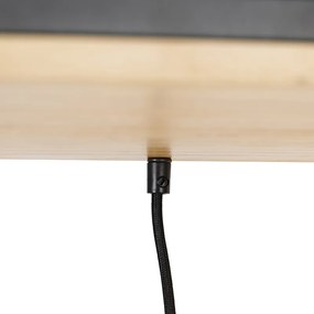 Ipari lógólámpa fekete fával 5-lámpás - Shelf