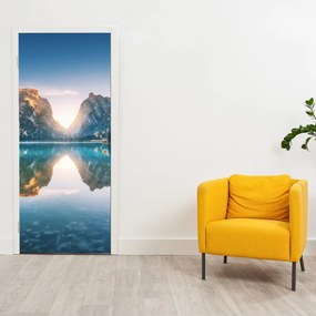 Fotótapéta ajtóra - Hegyi tó (95x205cm)