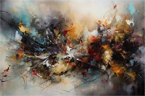 Kép - Absztrakt grafika (90x60 cm)