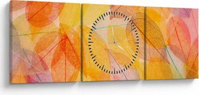 Kép - Háttér az őszi levelekből (órával) (90x30 cm)