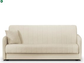 Sofa Rozkładana PORTO Jasnobeżowa Boucle