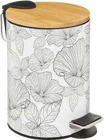 BlackFlora szemeteskosár 3l Soft Close funkció fehér-fekete