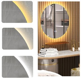 60 cm-es, LED-es fürdőszobai tükör