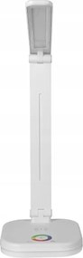 LED RGBW dimmelhető asztali lámpa vezeték nélküli töltéssel, 7W LED/5V USB, fehér