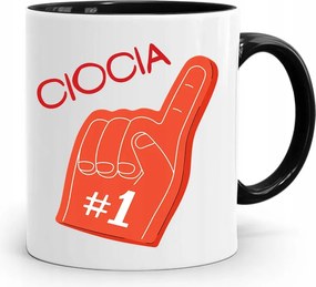 Fekete Bögre Ajándék Nagynéninek #1 fényképes nyomattal