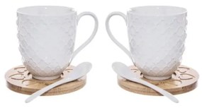 Porcelán bögre szett 2 db-os 370 ml Whiteline – Orion