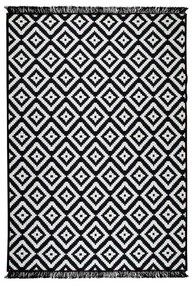 Helen fekete-fehér kétoldalas szőnyeg, 80 x 150 cm