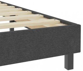 sötétszürke rugós szövetágy 100 x 200 cm
