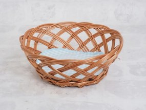 Fonott kenyérkosár édesség áttört szalvétával Kerek 23 cm