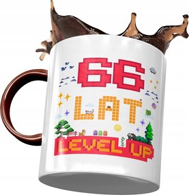 Bordó Bögre Születésnapra 66 66-es 66-os Ajándék Nyomtatott Fotóval