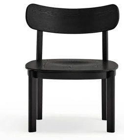 Fekete fotel kőrisfa dekorral Nara - Teulat