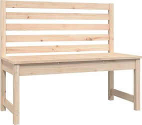 vidaXL tömör fenyőfa kerti pad 109 cm