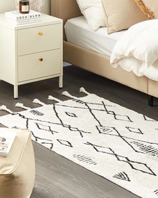 Zigzag pamutszőnyeg 70x140 cm