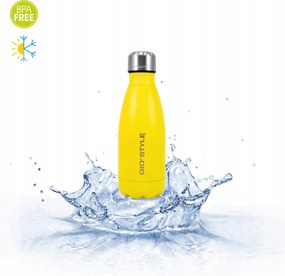 Termikus palack 0,35L Kamai Gio Style, rozsdamentes acél, sárga