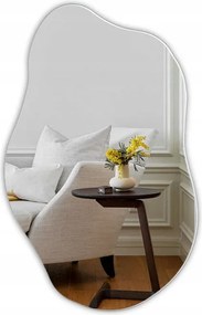 Keret nélküli aszimmetrikus tükör 50x85 cm modern fali