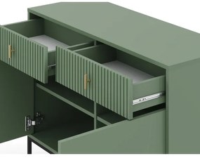 Komód SUE zöld/fekete