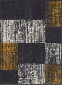 Modern szürke-mézes szőnyeg a nappaliba,puha haj 160x220