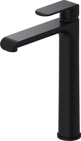 Mosdó Csaptelep Magas Fekete Matt Pultra Szerelhető