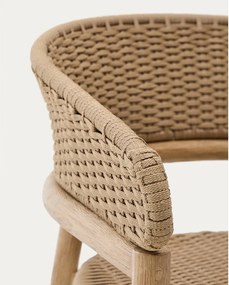 Natúr színű tömörfa kerti szék Arinella – Kave Home