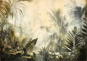 Fotótapéta Dzsungel Levelek Vintage Hálószoba Nappali Tapéta Flizelina 350x250