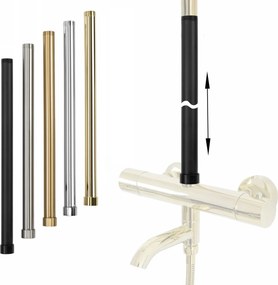 Hosszabbító kád-zuhany szetthez BRUSH GOLD 50cm