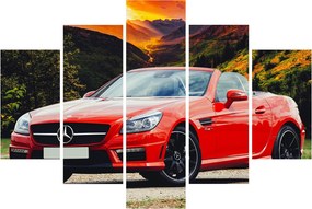 Kép - piros Mercedes (150x105 cm)