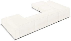 Bézs buklé szövet sarokkanapé (bal oldali) Jodie – Micadoni Home