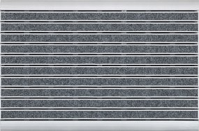 Lábtörlő Ezüst Kültéri Ajtó Alá Vinil Textil Ház 44x70 cm